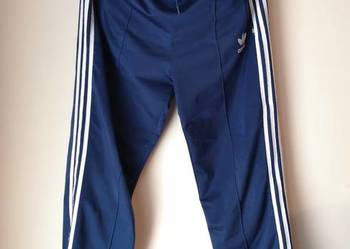 Spodnie dresowe Adidas 3 Paski lata 90, rozmiar L/XL.
