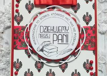 DZIEŃ NAUCZYCIELA- kartka hand made, folk
