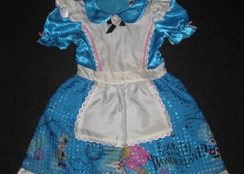 Strój kostium przebranie ALICJA W KRAINIE CZARÓW 5-6 lat 110-116cm DISNEY