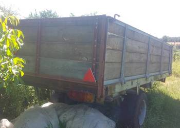 Przyczepa rolnicza jednosiowa niehamowana nowe burty