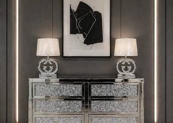 Lustrzana komoda z kryształkami Milion Diamonds Premium Glamour 125x73x40