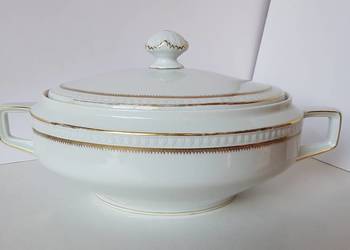 Stara, duża porcelanowa waza, Ohme Silesia, porcelana