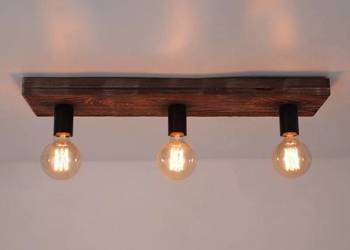 Lampa loft deska belka drewniana retro wisząca ozdobna NA WYMIAR