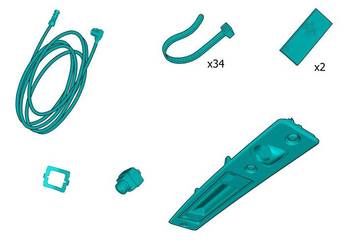 VOLVO S60 III kamera cofania parkowania zestaw kit OE 32333… VOLVO S60 III kamera cofania parkowania zestaw kit OE 32333…