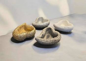 osłonka gipsowa doniczka serce dekoracja dekor