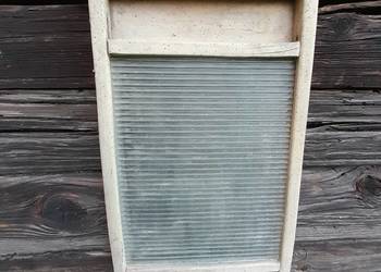 Stara zabytkowa pralka tarka szklana nietypowa retro vintage zabytek