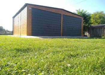 Garaż blaszany dwuspadowy 7x5