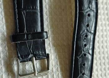 Pasek armani do zegarka emporio czarny skórzany piekny 22mm