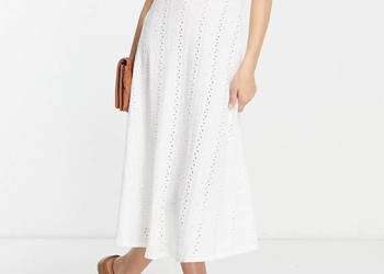 (38/M) ASOS/ Biała sukienka ażurowa z Londynu, NOWY