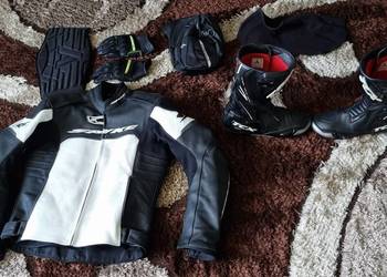 Stroj motocyklowy rozmiar S kurtka buty pas nerka rekwiczki komin