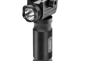 Chwyt przedni z latarką i laserem Hawke na szynę Weaver