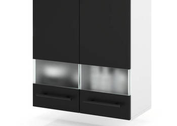 Szafka Kuchenna Wisząca Witryna Modułowa 60cm Spremium Czarny Mat