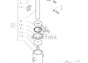 New Holland T6010 Siłownik podnośnika double acting, 40mm rod, 177mm strok…