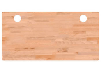 Blat do biurka 110x55x4 cm lite drewno bukowe WM-356090