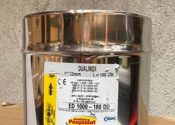 ED 1000-180 DU komin systemowy izolowany fi 180 1m kominek