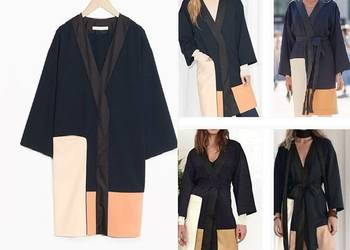 Ada Kokosar glamour oversize  vogue unikat trencz płaszcz kimono unikat od