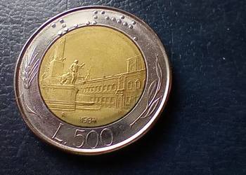 Stare monety 500 lir 1984 Włochy