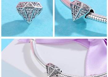 Pandora Charm koralik diament brylant kryształ