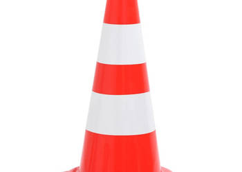 Odblaskowe pachołki drogowe 20 szt. czerwono-białe 50 cm WM-150947