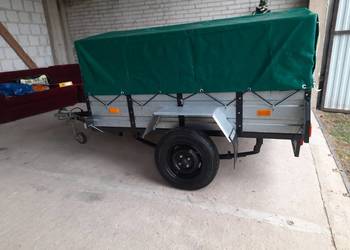 Przyczepka samochodowa RYDWAN 205x130 z plandeką, na resorach ocynkowana