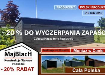 GRAFIT - RAL -  Garaż Blaszany |Altana Narzędziowa |WIATA – Maj-Blach
