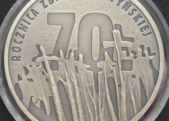 POLSKA 10 ZŁOTYCH 2010 - KATYŃ - SREBRO - STAN 1