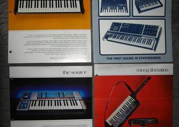 Moog the source, opus 3, memorymoog, liberation - zestaw broszur