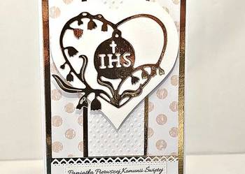 Kartka komunijna ręcznie robiona/Kartka na komunię