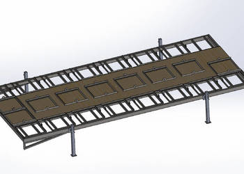 Platforma mobilna do przewozu uli