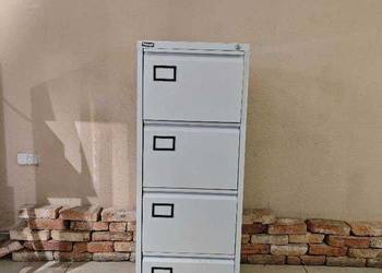 Szafa aktowa metalowa 47x62x133 - 4 szuflady, zamykana, solidna
