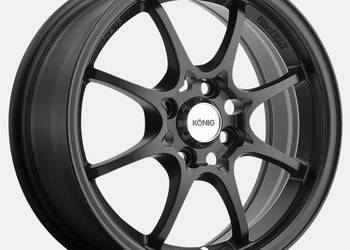 15x6.5 Black Konig Helium Rim 4x100 +40 Offset