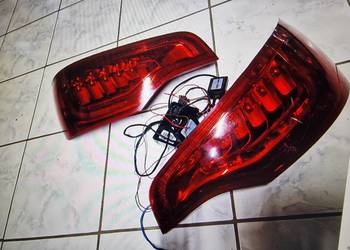 Lampy tył audi q7 4l fl + instalacja do przed fl ładny stan