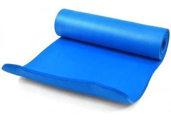 Mata fitness NBR 140x60x1,5cm niebieska