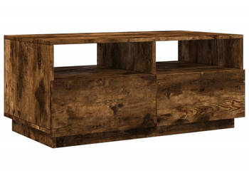 Stolik kawowy z oświetleniem LED przydymiony dąb 90x49x40 cm WM-839837