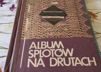 PRL książka Album splotów na drutach