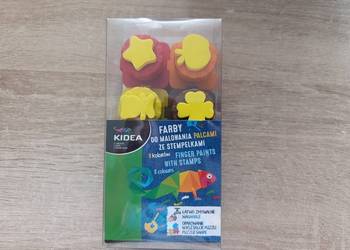 Farby do malowania palcami ze stempelkami 8 szt. Kidea