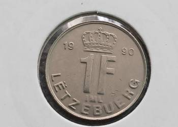 1 Frank Luksemburg 1990 r. UNC