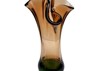 Wazon Hana Machovská, Borocrystal Nový Bor, Czechosłowacja, lata 70., szkło