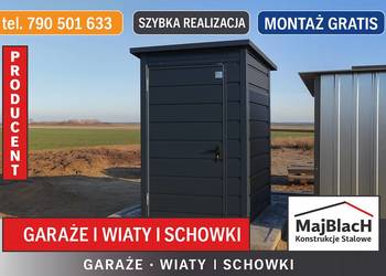 Mała WC na budowę / Blaszak na budowę / Magazyn / SCHOWEK   -Maj-Blach
