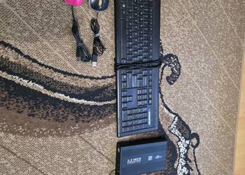 Klawiatura myszki obudowa dysku HDD z zasilaczem
