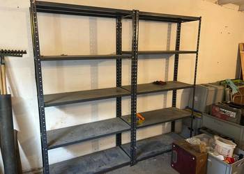 Regały metalowe skręcane 185x90x40  5 półek