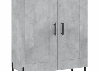 Szafka szarość betonu 695x34x90 cm materiał drewnopochodny WM-830208