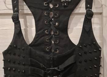 Kamizelka Gotycka Heartless Devina NOWA Vest Ćwieki Goth Punk S
