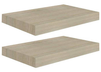 Półki ścienne 2 szt. kolor dębowy 40x23x38 cm MDF WM-323869