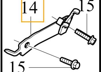 VOLVO C40 XC40 wspornik zewnetrzn przewod hamulcowy prawy przod OE 32221212