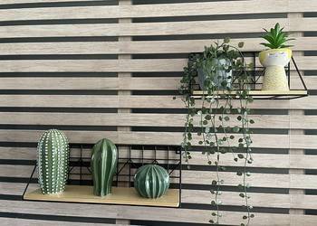 Półki ścienne 2 sztuki zestaw na ścianę dekoracja loft dom na kwiaty