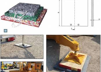 Podkład pod stopy podpór  żuraw, dźwig