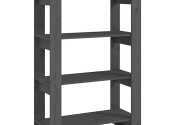 vidaXL Regał na książki/przegroda, szary(SKU:813906)