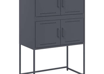 Szafka antracytowa 685x385x107 cm stal WM-846484