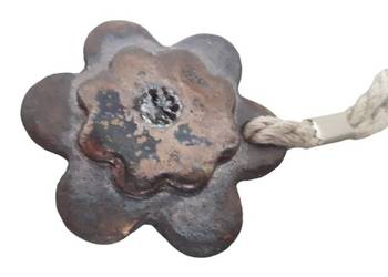 Naszyjnik ceramiczny ręcznie wykonany.